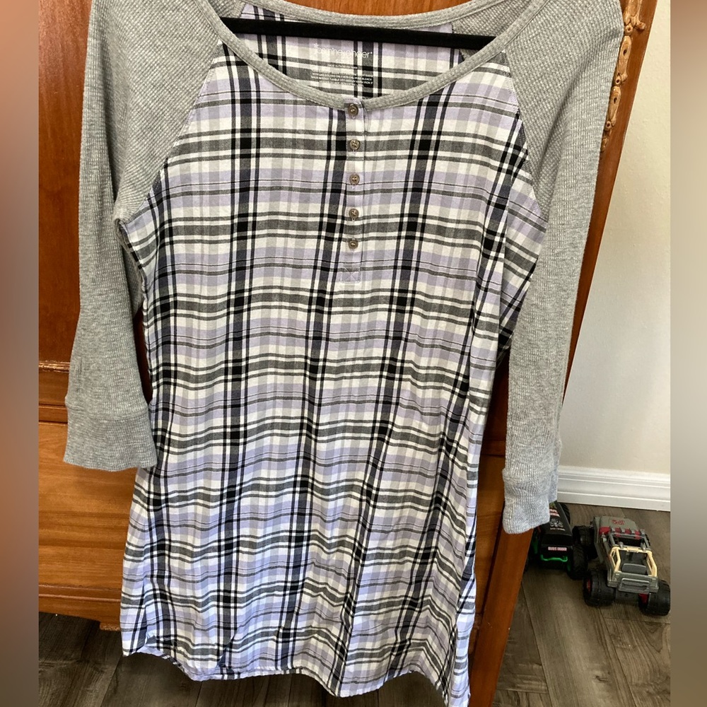 Super cute! Jasmine & Ginger size S plaid lounge dress!